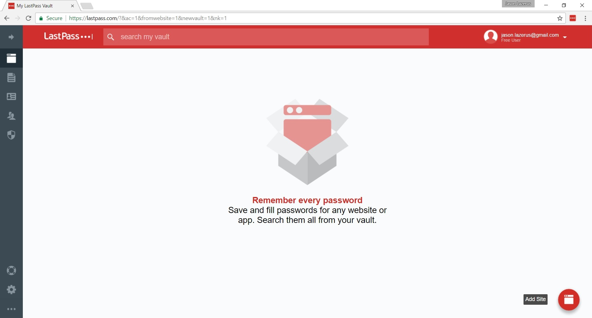 LastPass Vault vault
