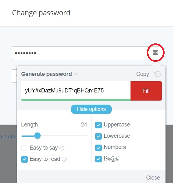 Generate a Password generate